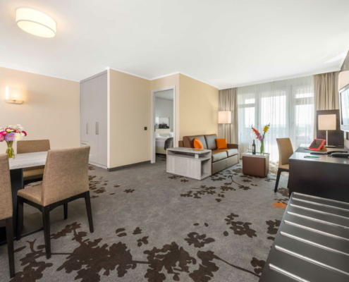 Behindertenfreundliche Junior Suite im SI-SUITES Hotel Stuttgart