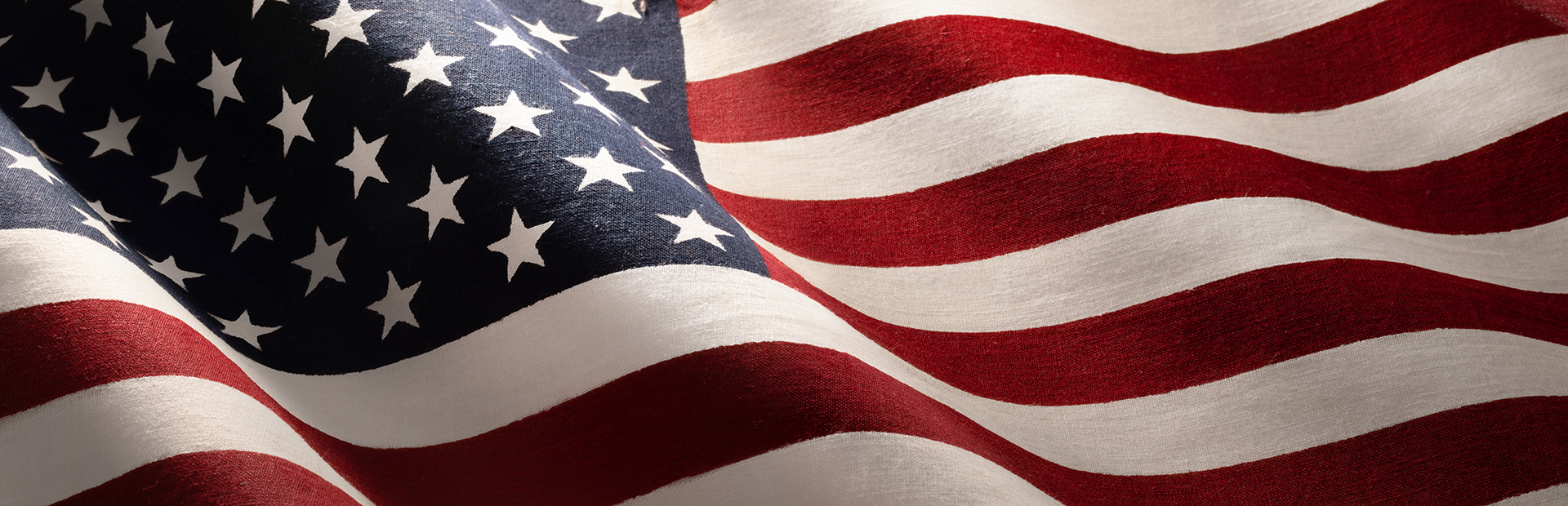 Close-up of the American flag